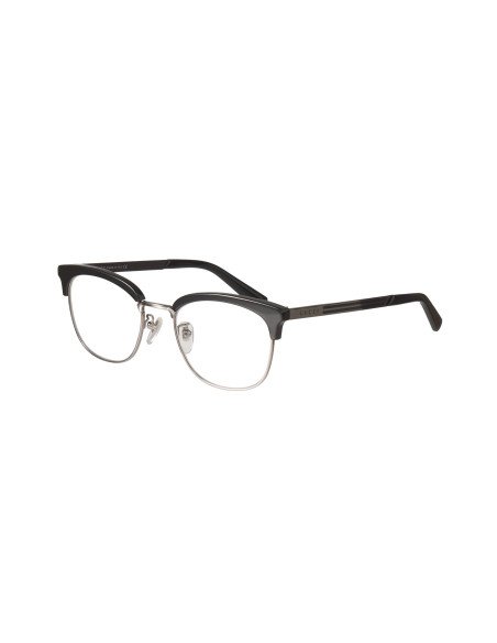 Gucci GG0698OA 001 Oftalmico Square Shape Negro Plata | Sunnies.uno
