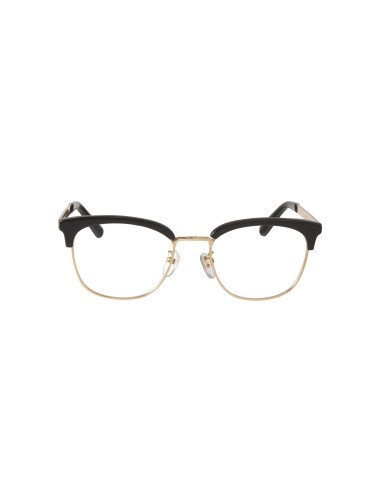 Gucci GG0698OA 002 Oftalmico Square Shape Negro Dorado | Sunnies.uno