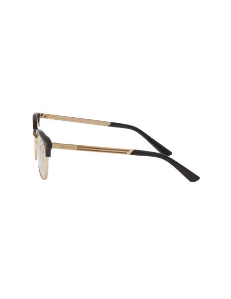 Gucci GG0698OA 002 Oftalmico Square Shape Negro Dorado | Sunnies.uno