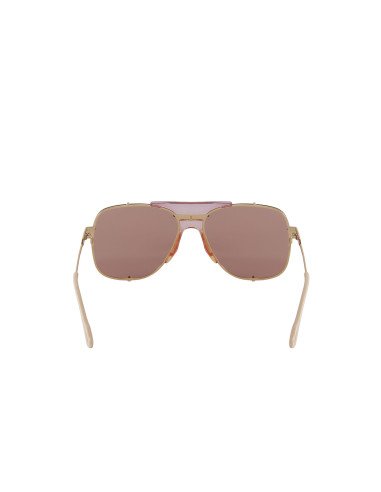 Gucci GG0739S 004 Square Shape Aviator Naranja Dorado