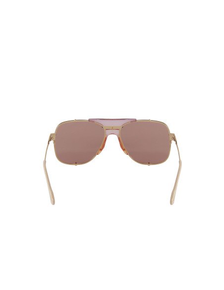 Gucci GG0739S 004 Square Shape Aviator Naranja Dorado