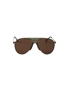Gucci Gg0740S 003 Aviator Metal Cafe Transparente Dorado | Sunnies.uno 2
