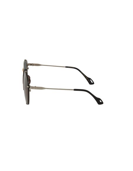 Gucci Gg0740S 003 Aviator Metal Cafe Transparente Dorado | Sunnies.uno