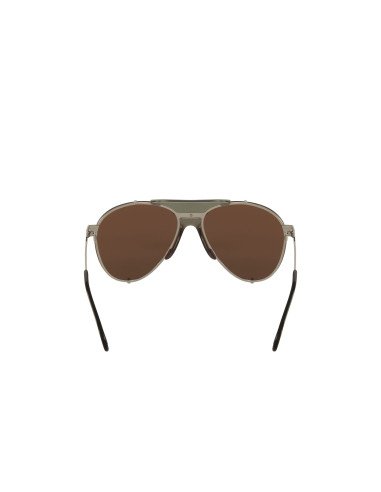 Gucci Gg0740S 003 Aviator Metal Cafe Transparente Dorado | Sunnies.uno