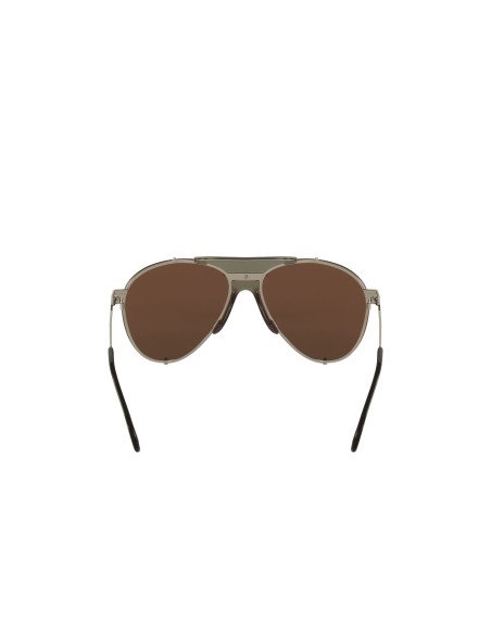 Gucci Gg0740S 003 Aviator Metal Cafe Transparente Dorado | Sunnies.uno