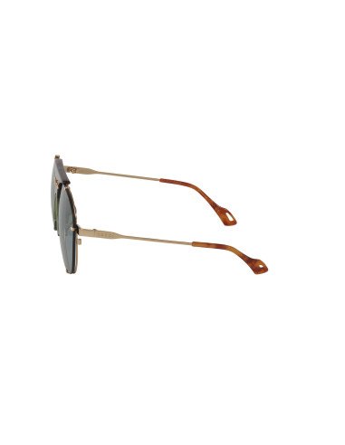 Gucci Gg0740S 004 Aviator Metal Rosa Transparente Dorado | Sunnies.uno