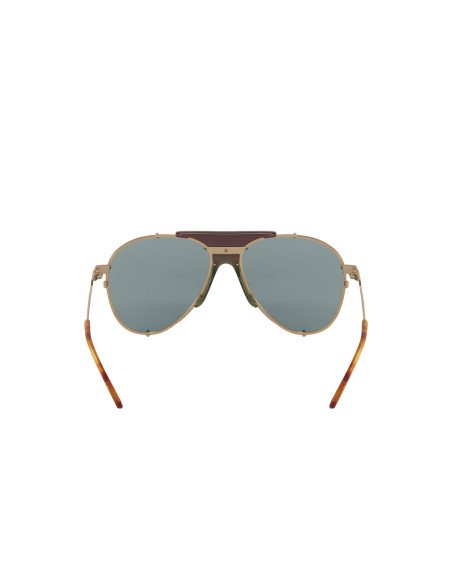 Gucci Gg0740S 004 Aviator Metal Rosa Transparente Dorado | Sunnies.uno