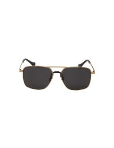 Gucci GG0743S 001 Aviator Square Metal Negro Dorado | Sunnies.uno 2