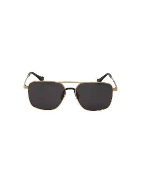 Gucci GG0743S 001 Aviator Square Metal Negro Dorado | Sunnies.uno