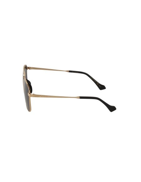 Gucci GG0743S 001 Aviator Square Metal Negro Dorado | Sunnies.uno