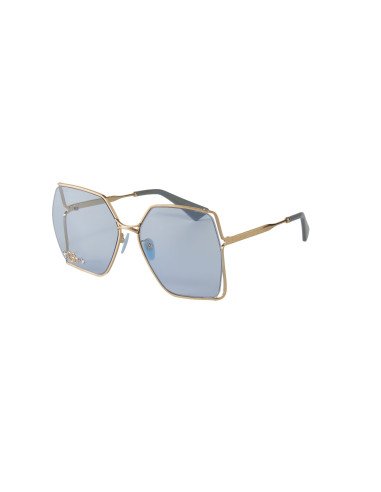 Gucci Gg0817S 004 Geometric Azul Transparente Dorado