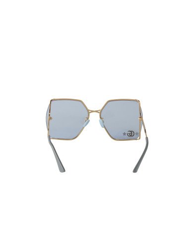 Gucci Gg0817S 004 Geometric Azul Transparente Dorado