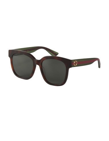 Gucci GG0034S 003 Square Shape Carey Verde Rojo Original