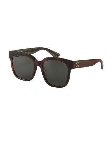Gucci GG0034S 003 Square Shape Carey Verde Rojo Original
