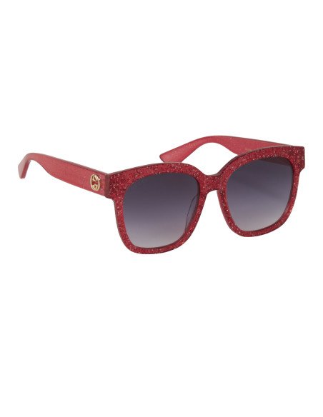 Gucci GG0034S 006 Square Shape Pink Glitter Original