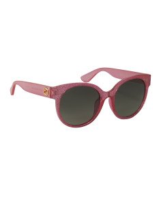 Gucci Gg0035s 005 Round Shape Rosa Brillante Gris degradado | Sunni... 2