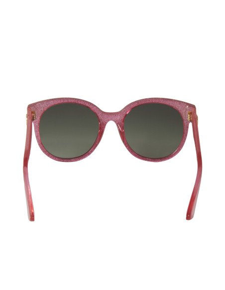 Gucci Gg0035s 005 Round Shape Rosa Brillante Gris degradado | Sunni...
