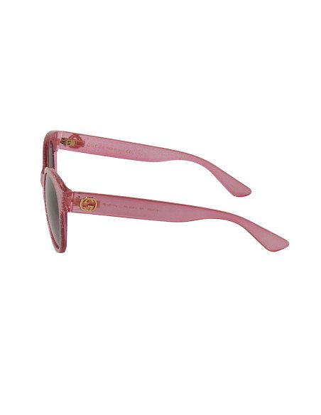 Gucci Gg0035s 005 Round Shape Rosa Brillante Gris degradado | Sunni...