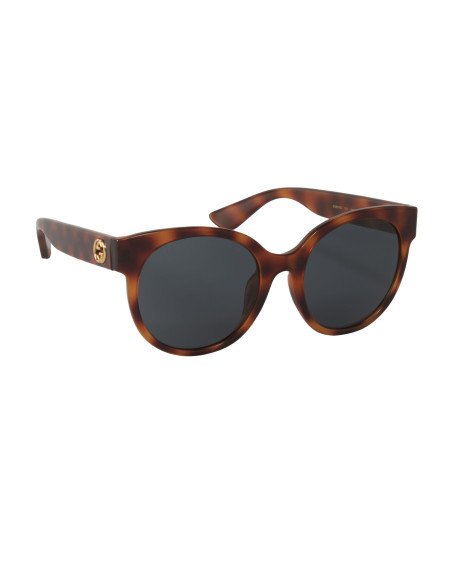 Gucci Gg0035s 011 Round Shape Cafe Carey Gris Original Acetato | Su...
