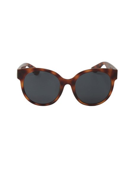 Gucci Gg0035s 011 Round Shape Cafe Carey Gris Original Acetato | Su...