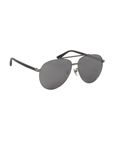 Gucci Gg0043SA 001 Aviator Metal Shape Gris Negro Original