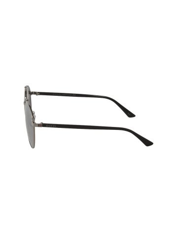 Gucci Gg0043SA 001 Aviator Metal Shape Gris Negro Original
