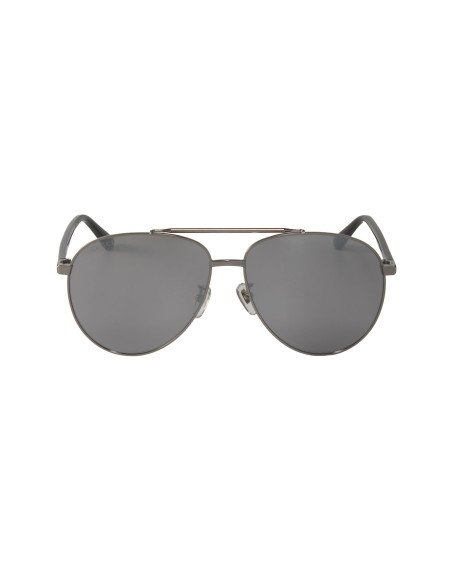 Gucci Gg0043SA 001 Aviator Metal Shape Gris Negro Original