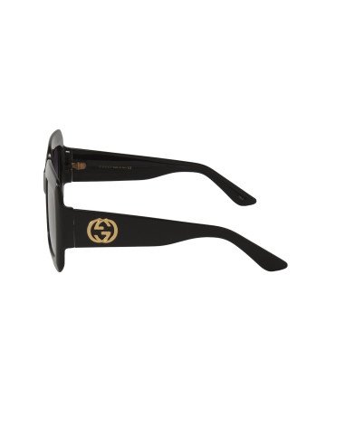 Gucci GG0053S 001 Square Shape Negro Degradado Dorado