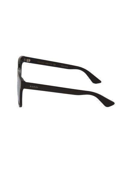 Gucci GG0057SK 001 Square Shape Plata Espejo Negro Original