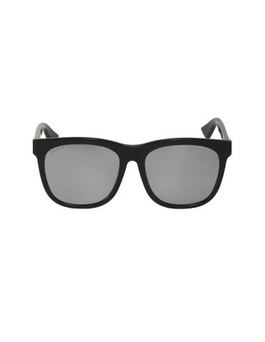 Gucci GG0057SK 001 Square Shape Plata Espejo Negro Original