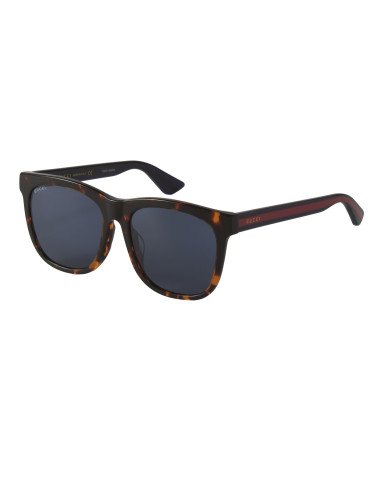Gucci GG0057SK 004 Square Shape Carey Cafe Azul Original