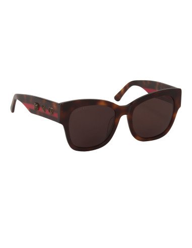 Gucci Gg0059S 001 Square Oversized Carey Cafe Clasico Original | Sunnies.uno