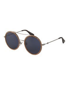 Gucci Gg0061s 004 Round Double Bridge Naranja Gris Original | Sunni...