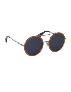 Gucci Gg0061s 004 Round Double Bridge Naranja Gris Original | Sunni... 2