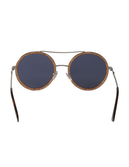 Gucci Gg0061s 004 Round Double Bridge Naranja Gris Original | Sunni...
