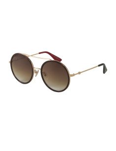 Gucci Gg0061s 013 Round Double Bridge Cafe degradado Carey | Sunnie...