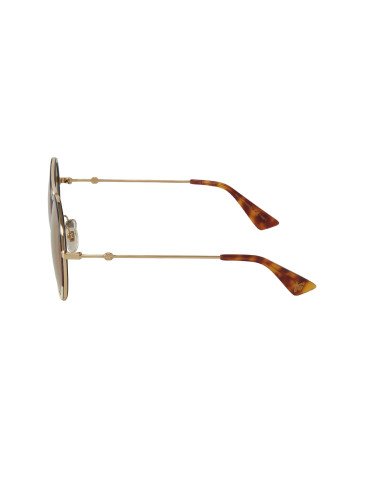 Gucci Gg0061s 015 Round Double Bridge Cafe degradado Rojo Blanco | Sunnies.uno