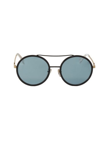 Gucci Gg0061s 021 Round Double Bridge Negro Verde transparente | Sunni...