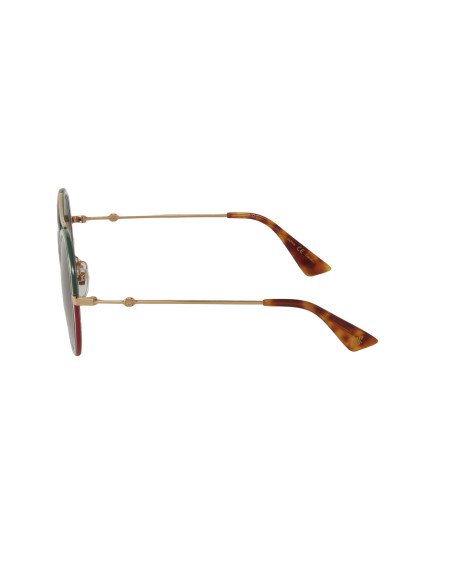 Gucci Gg0061s 022 Round Double Bridge Rosa Degradado Dorado | Sunni...