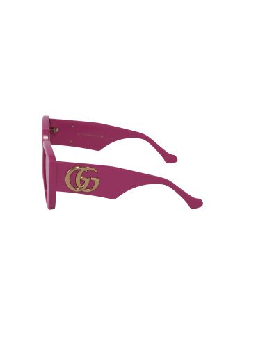 Gucci Gg0956S 006 Square Shape Rosa Dorado
