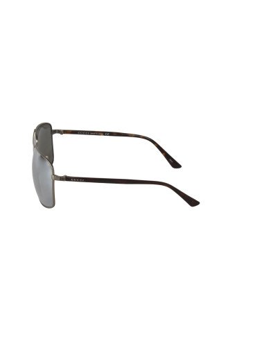 Gucci Gg0065sk 002 Aviador Gris Plateado Espejo Original | Sunnies.uno