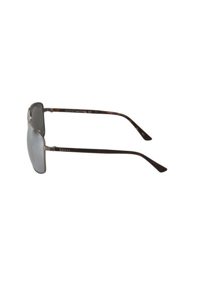 Gucci Gg0065sk 002 Aviador Gris Plateado Espejo Original | Sunnies.uno