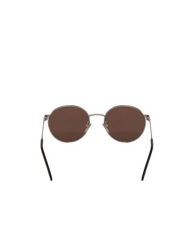 Gucci Gg0944Sa 003 Round Metal Plateado Cafe Transparente | Sunnies.uno