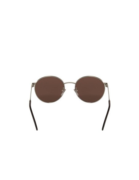Gucci Gg0944Sa 003 Round Metal Plateado Cafe Transparente | Sunnies.uno