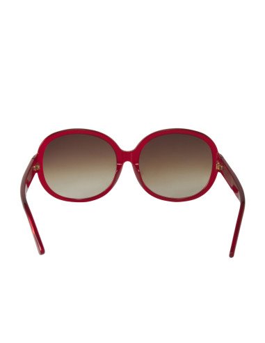 Gucci Gg0080sk 003 Round Oval Rojo Vino Degradado Original