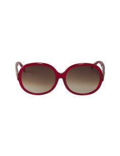 Gucci Gg0080sk 003 Round Oval Rojo Vino Degradado Original 2