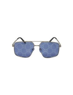 Gucci Gg0941s 004 Fashion Aviator Azul Espejo Plata | Sunnies.uno 2