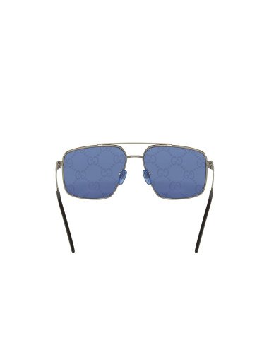 Gucci Gg0941s 004 Fashion Aviator Azul Espejo Plata | Sunnies.uno