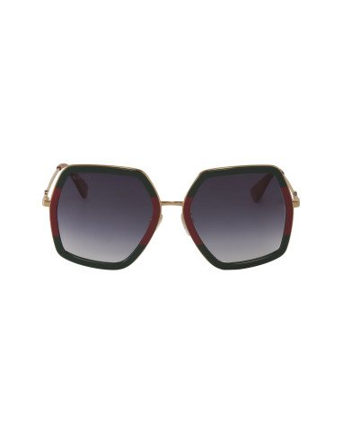 Gucci GG0106S 007 S Square Oversized Gris Degradado