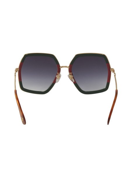 Gucci GG0106S 007 S Square Oversized Gris Degradado